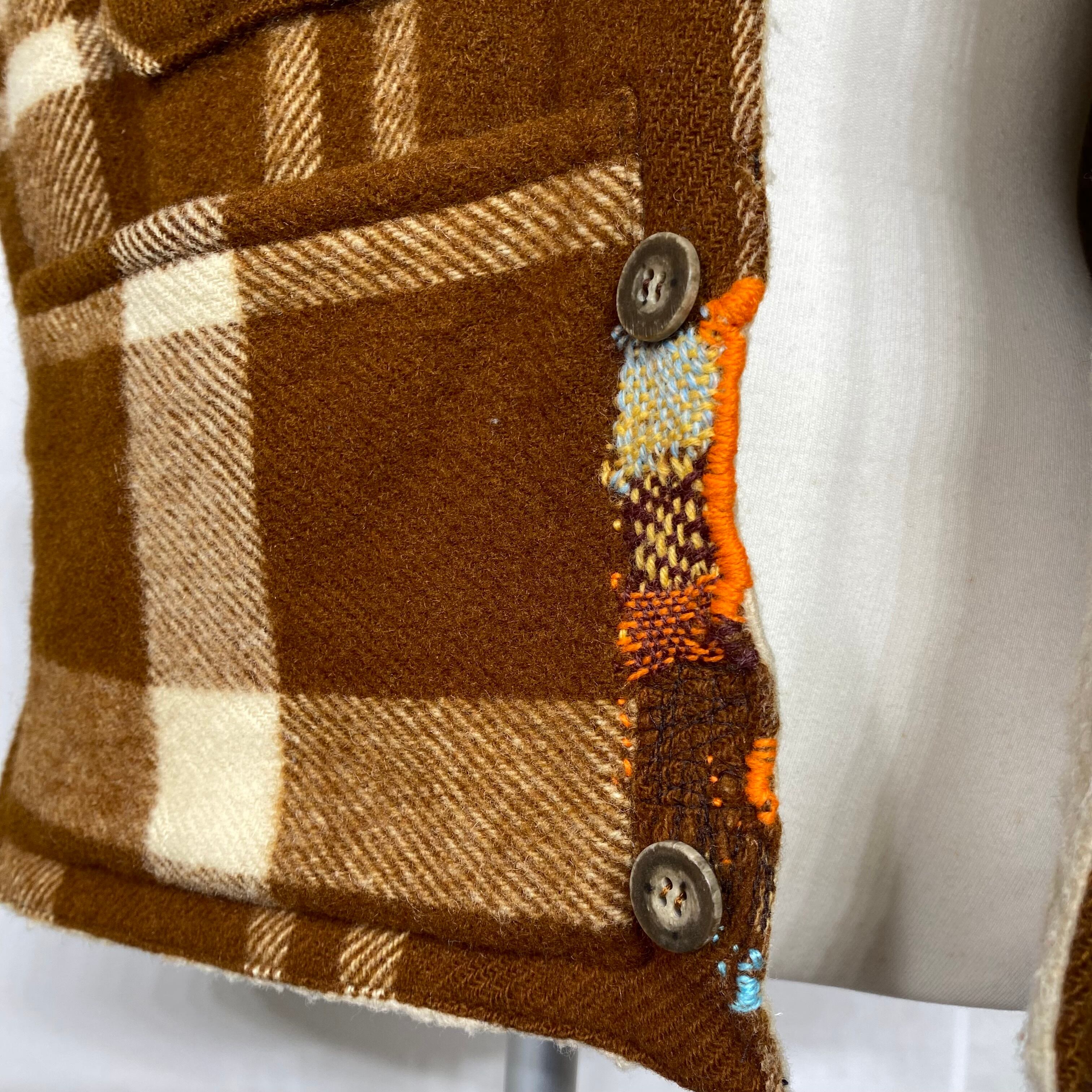 Re work Wool rich Wool Boa Vest / リワーク ウールリッチ ウール