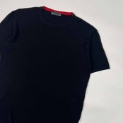 イタリア製 Costume National HOMME コスチュームナショナル 半袖 サマーニット セーター XL/ブラック メンズ