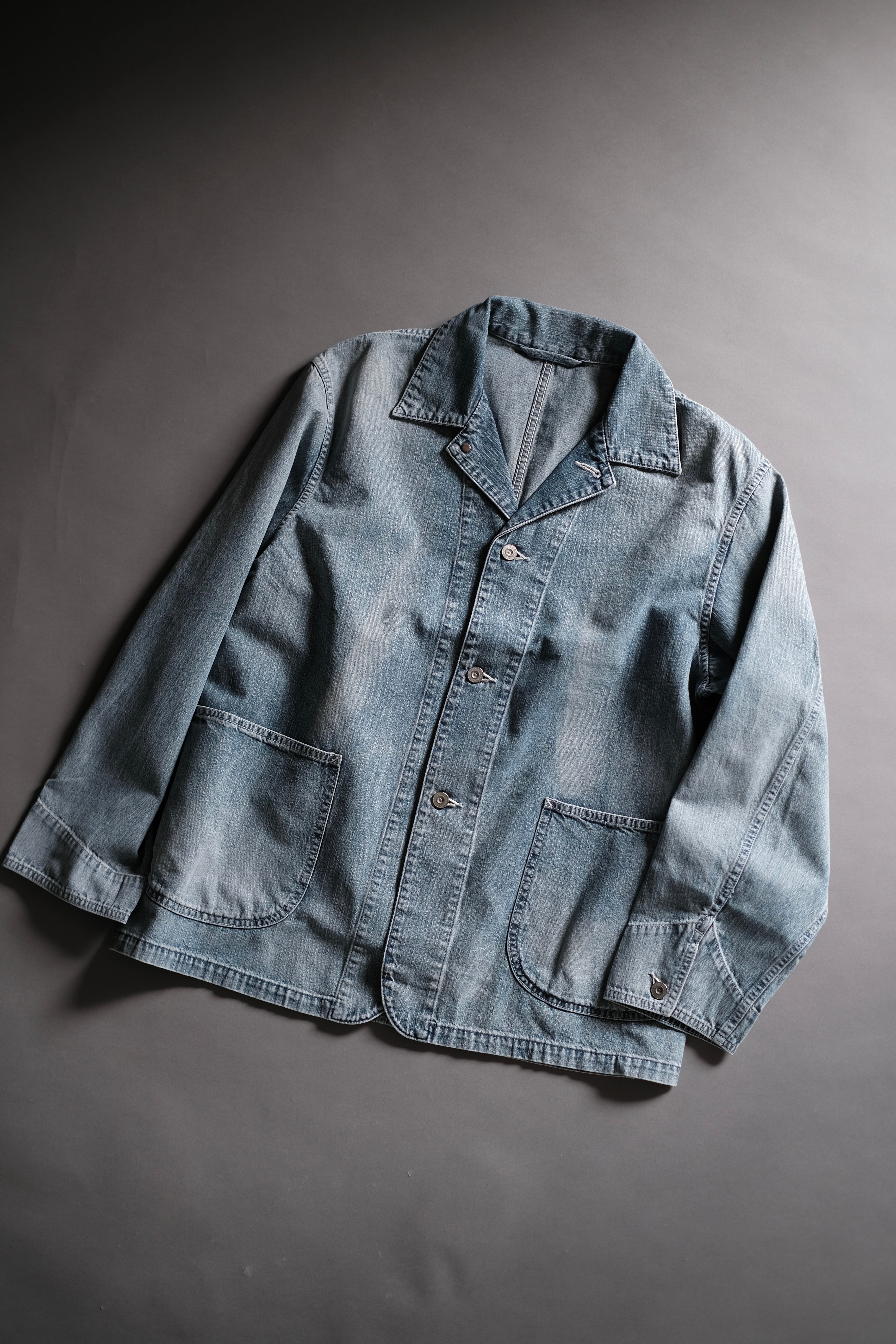 ULTERIOR / FADED LIGHT DENIM COVERALL | LIVING