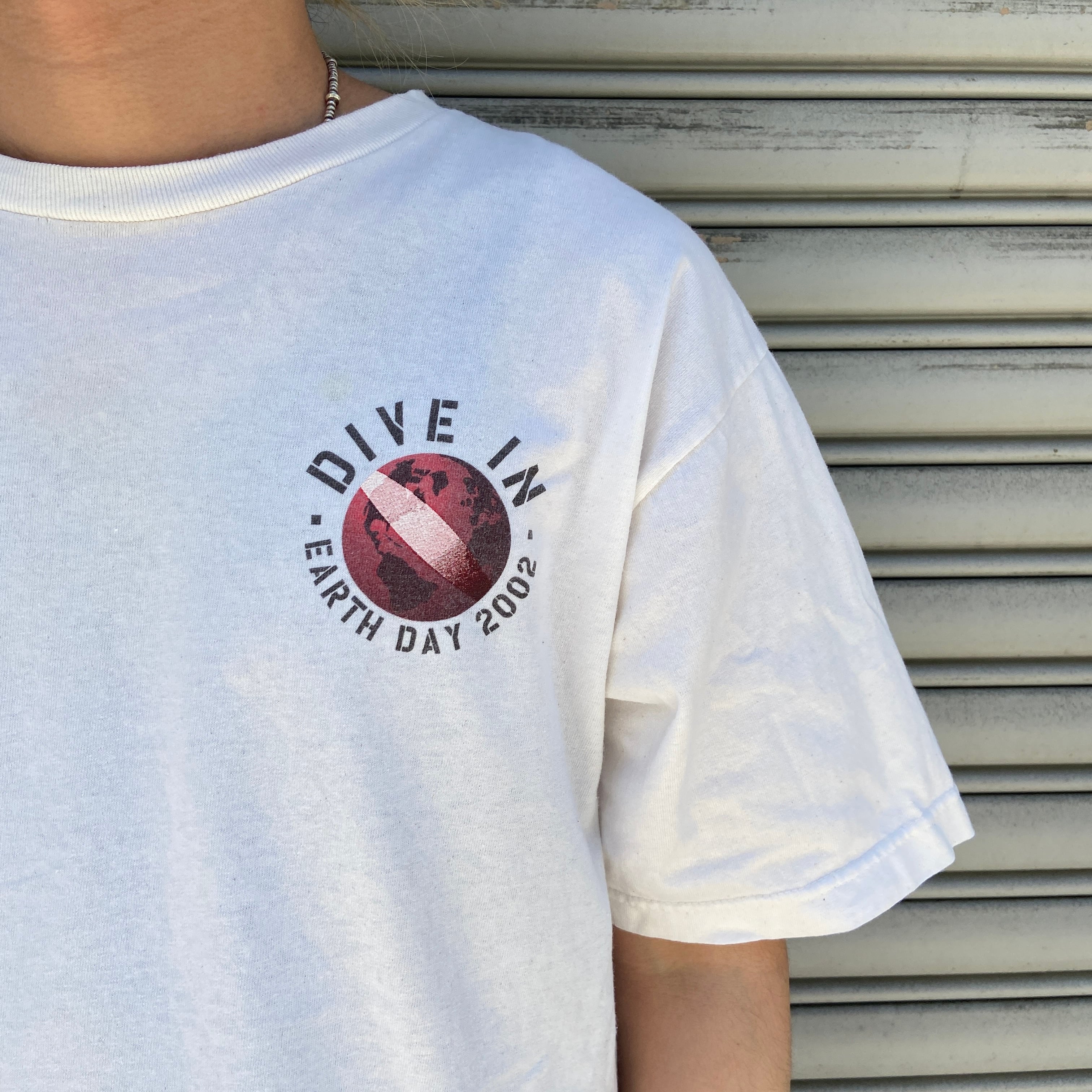 レア 00s USA製 パタゴニア ベネフィシャルTシャツ キナリ M 環境保護