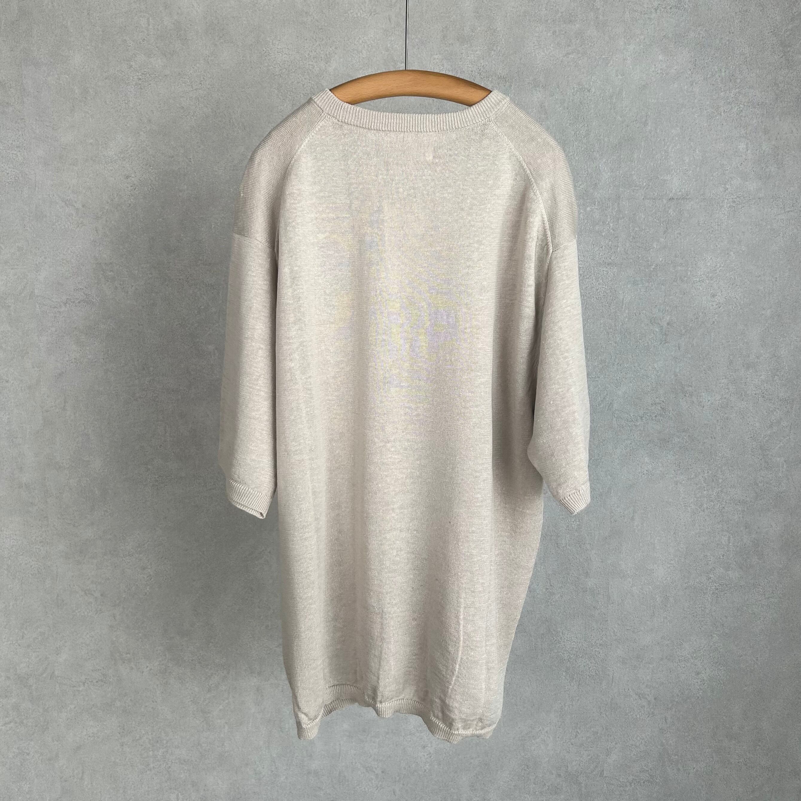 26SS》【STILL BY HAND】LINEN COTTON KNIT TEE スティルバイハンド