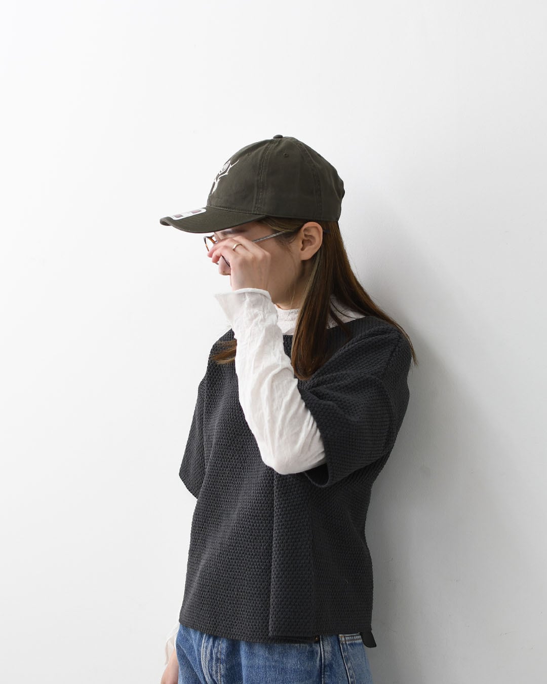ウエストShapeパッドinベアトップス　S size SOUTH2 WEST8 [サウスツーウエストエイト] Strap Back Cap - S&T Emb