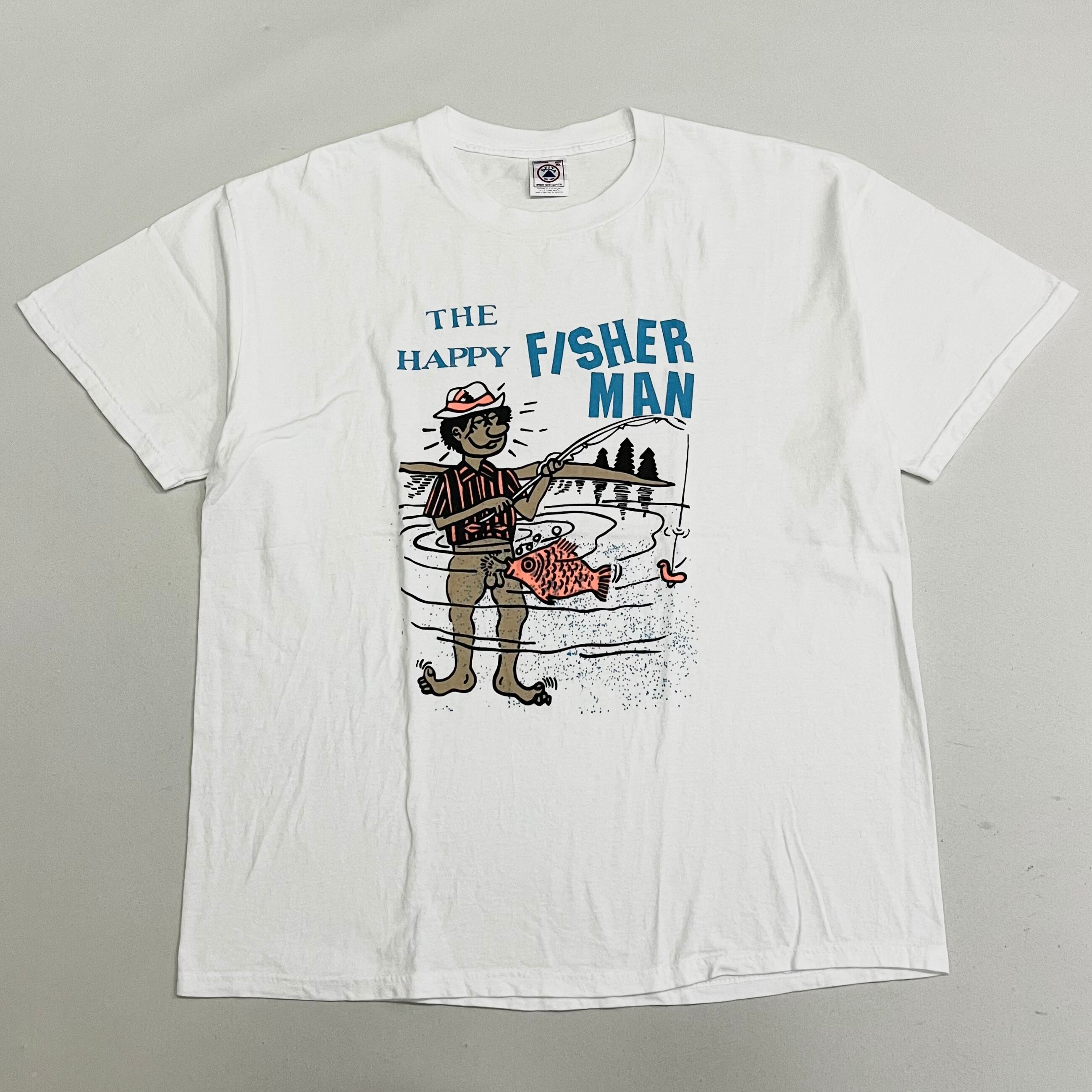 90s USA製 ヴィンテージ フィッシャーマン ユーモア Tシャツ web01.jp