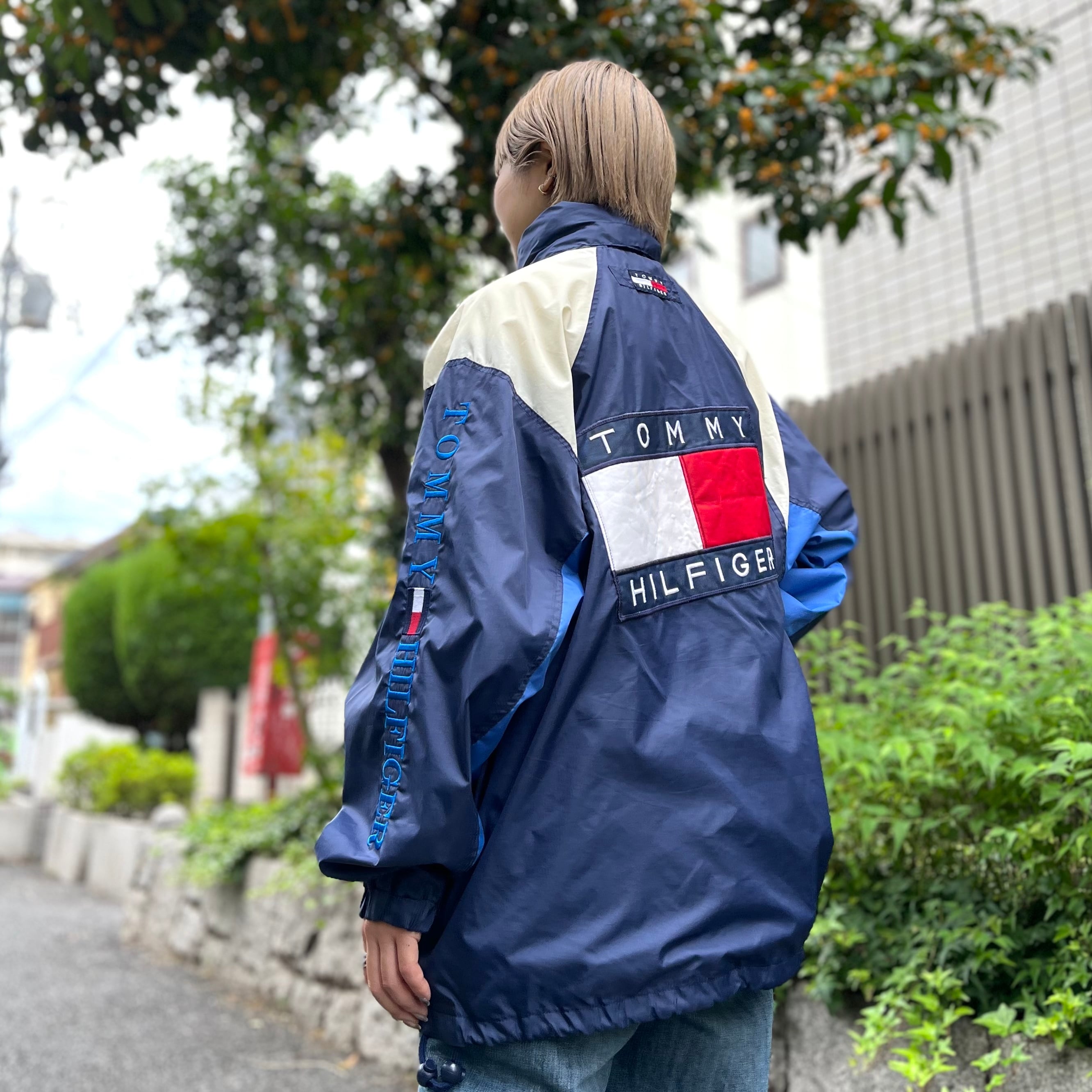 90年代 size:S【 TOMMY HILFIGER 】トミーヒルフィガー ナイロン