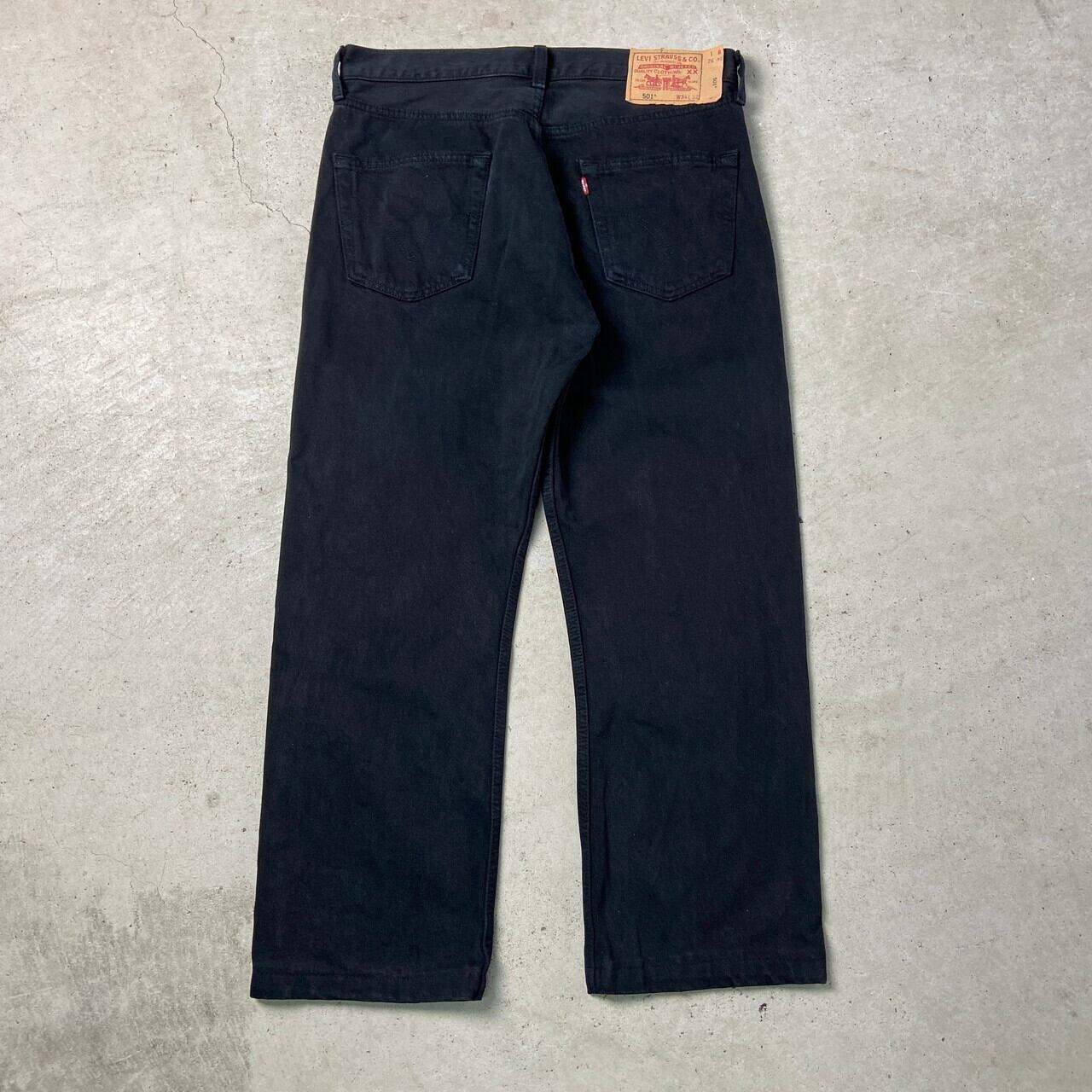 リーバイス　Levi's501 USA製　W34　y2k 00s】Levi's 501 USA製 後染めブラック Y2K W34 L32