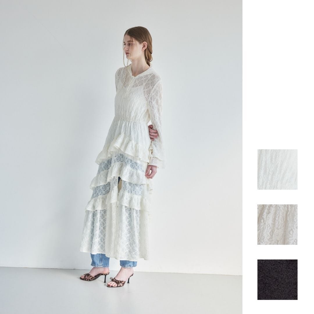 ローズチュールオフショルブラウス / Rose tulle off shoulder blouse