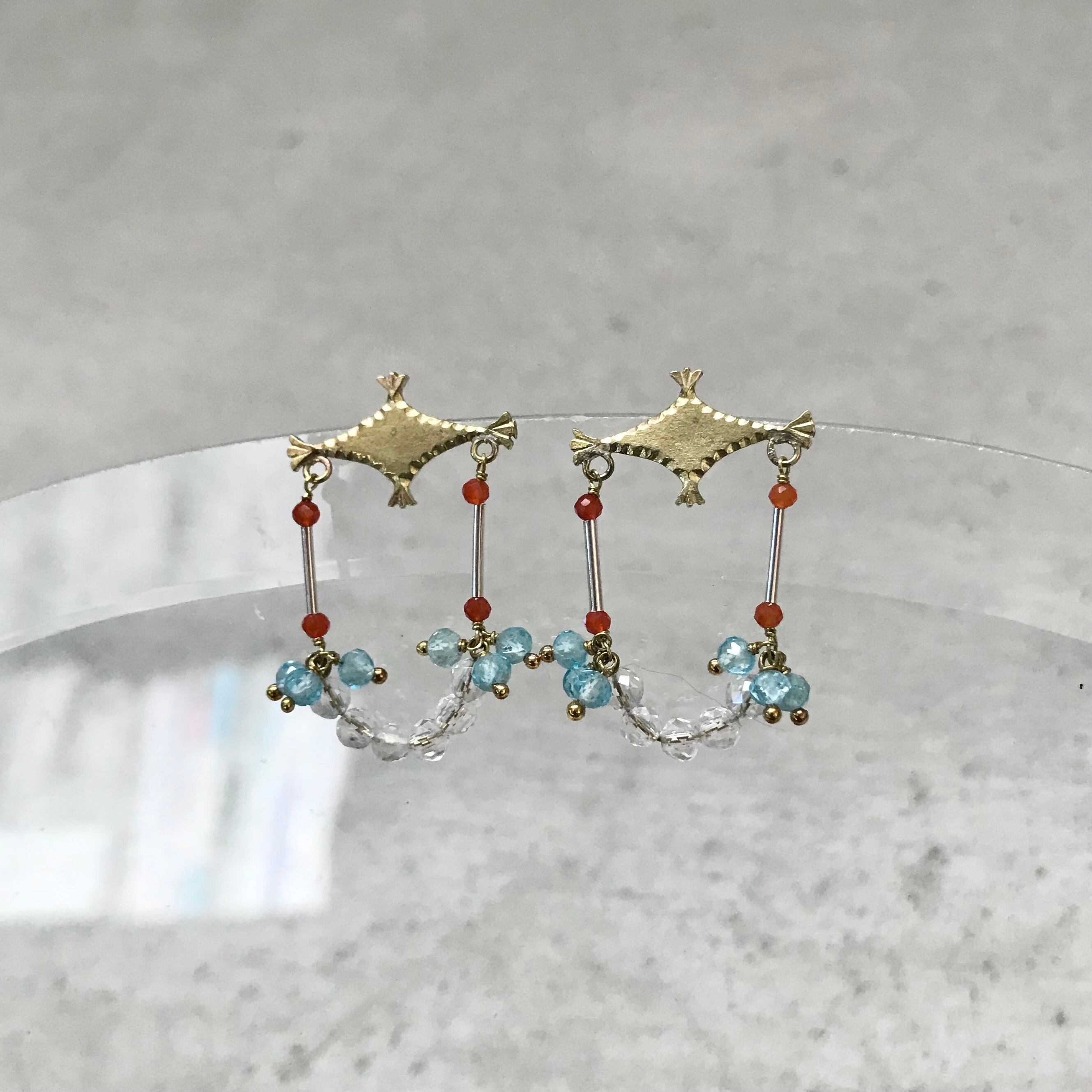 *流れ星カラー*耳飾り