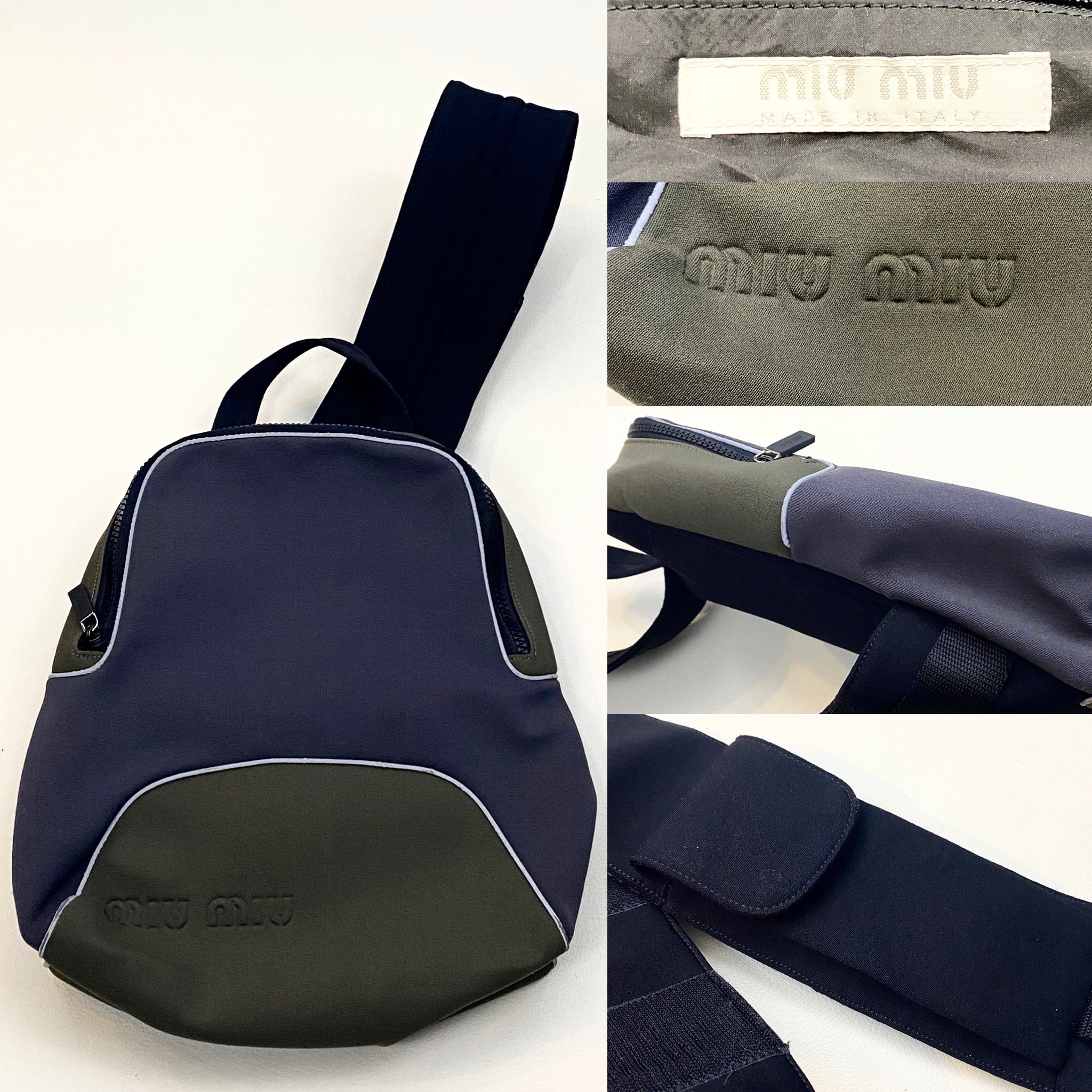 miumiu archive vintage nylon body bag | NOIR ONLINE 