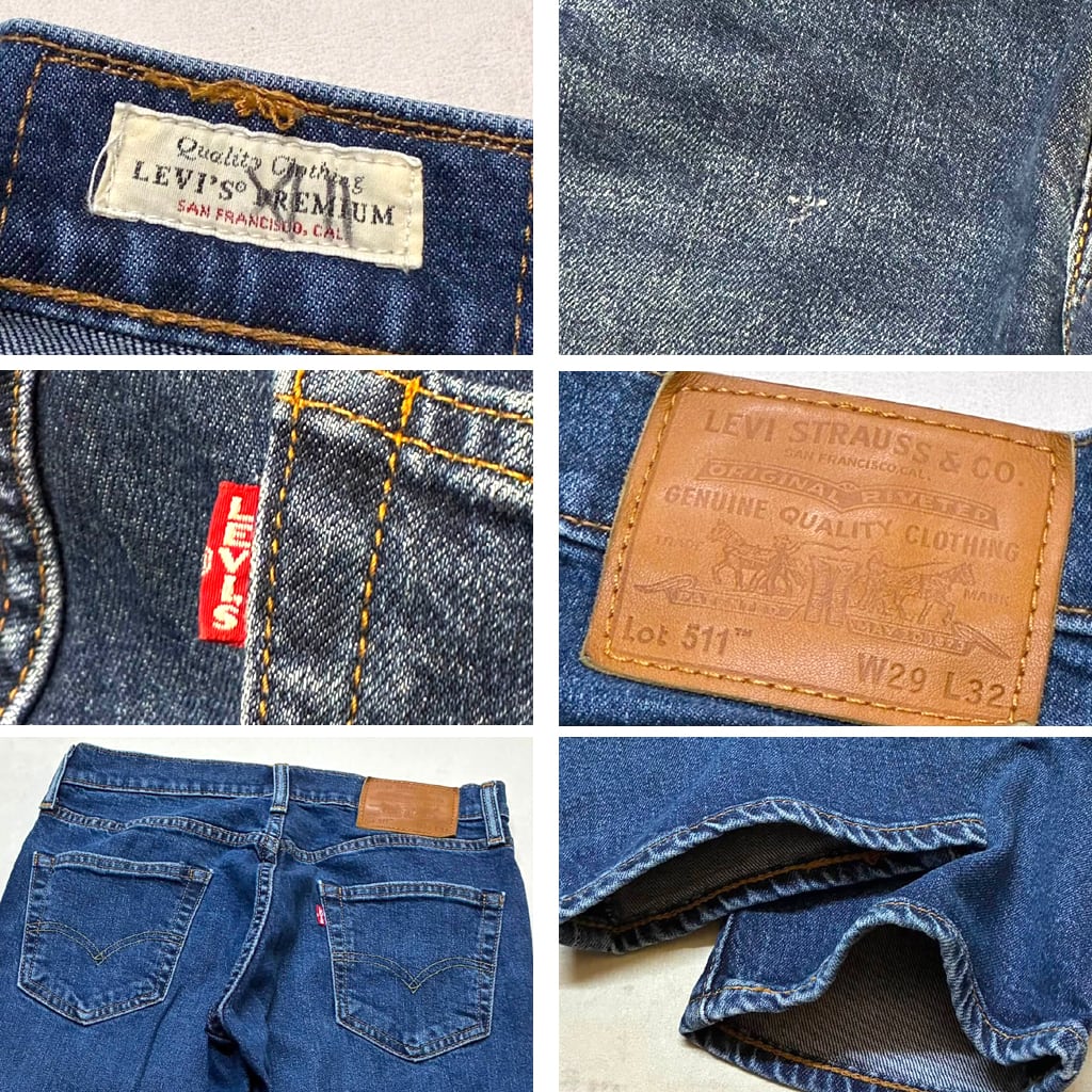 1点物◇ビッグEリーバイスプレミアム511スリムジーンズ/デニムパンツ