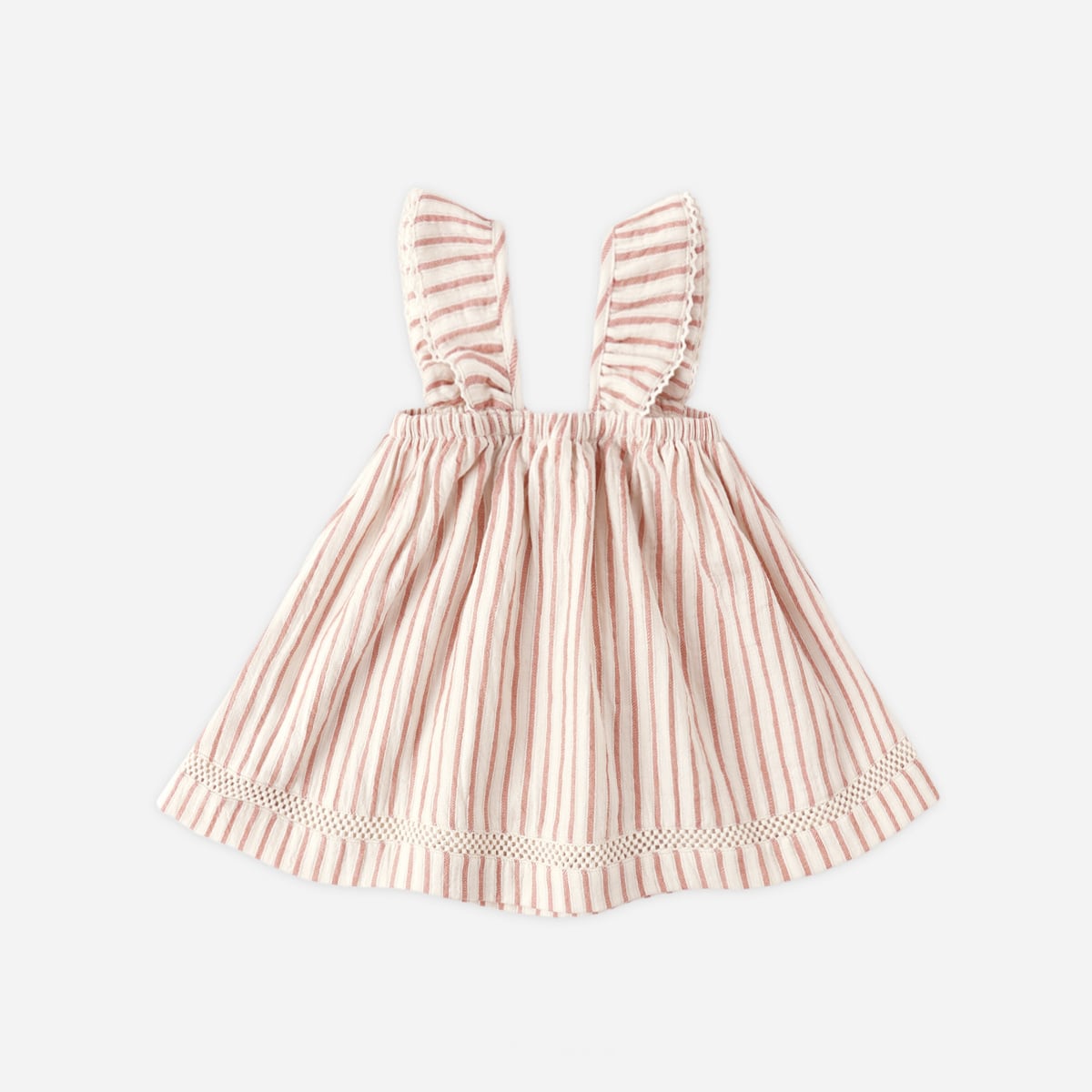 【送料無料】RUFFLED TANK DRESS / VINTAGE STRIPE