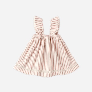 【送料無料】RUFFLED TANK DRESS / VINTAGE STRIPE