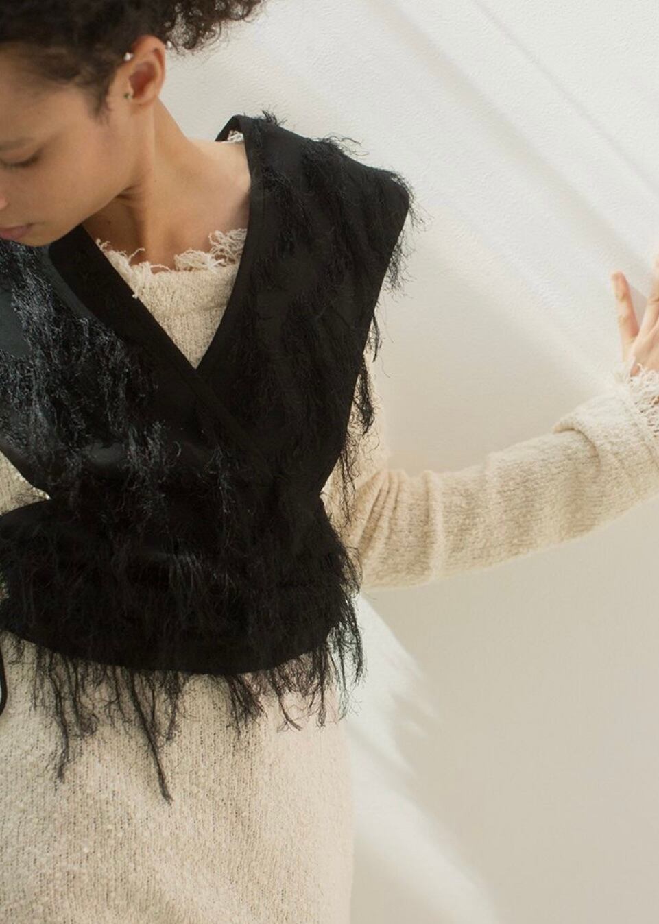 LEINWANDE fringe jacquard top ／通販のお問い合わせ | AAR