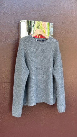 SOFIE D'HOORE -MERIAN- links-links pullover c/n long sleeves-knit - :MID GREY MELANGE,