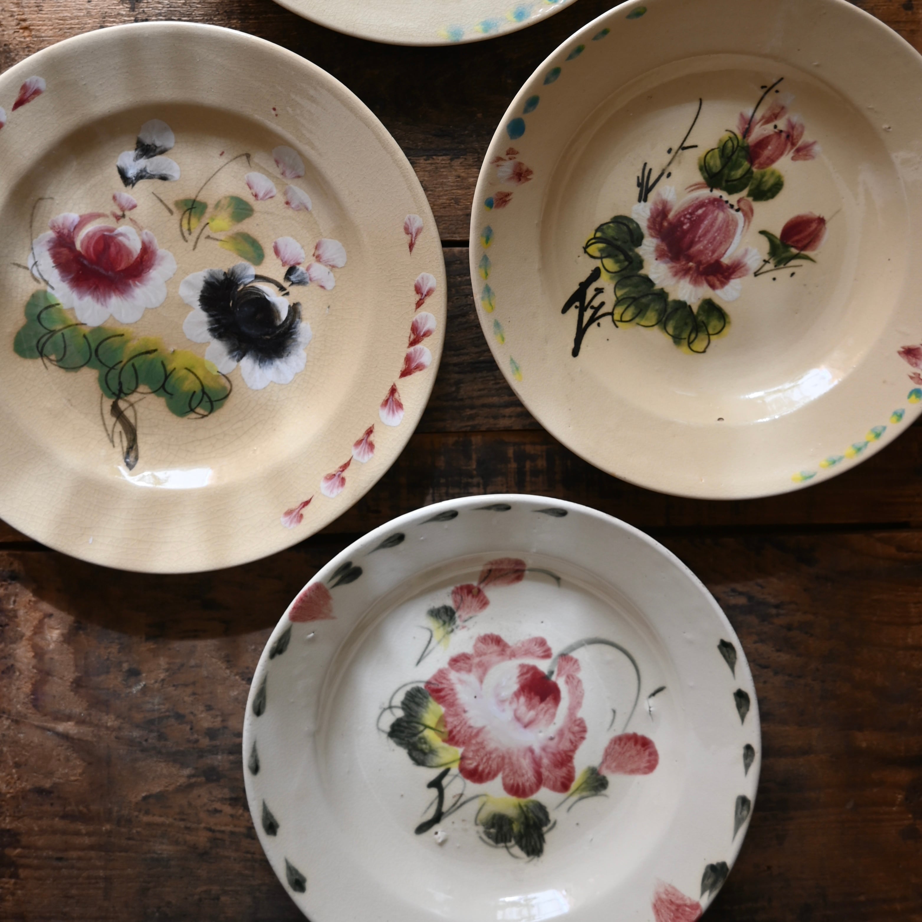 なつひろ　ヴィンテージソンべ　ヴィンテージミンロン　ベトナム陶器　皿 ヴィンテージ ソンべ ソンべ焼き ベトナム陶器 皿 バッチャン 食器