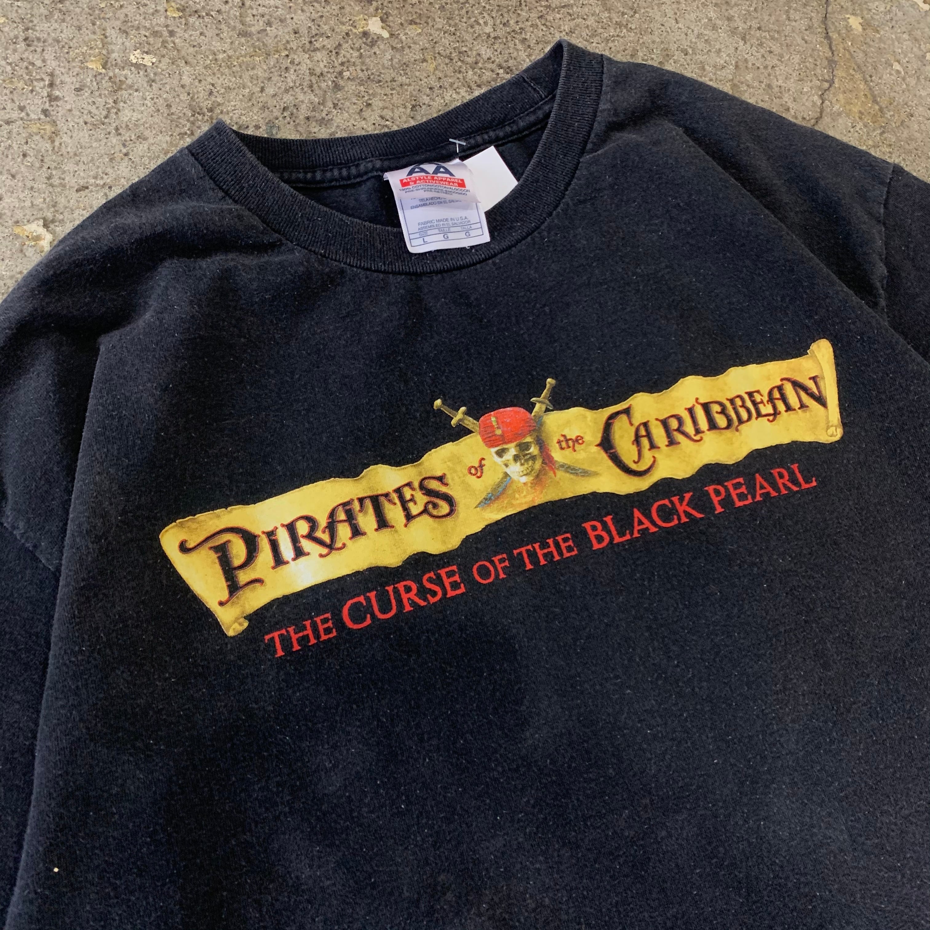 希少 XL 00's Pirates of the Caribbean Tシャツ 希少 XL 00´s Pirates of the Caribbean Tシャツ