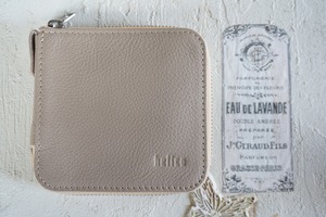 【５本挿しペンケース】ラウンドファスナータイプ アリゾナグレージュ