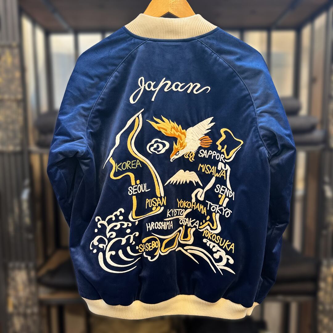 HOUSTON / ヒューストン 51524 VELVETEEN SOUVENIR JACKET (MAP