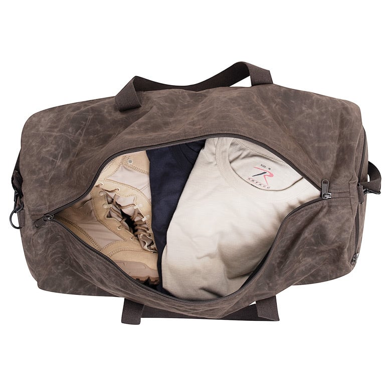 rot-2417 】Rothco Waxed Canvas Shoulder Duffle Bag - 24 Inch