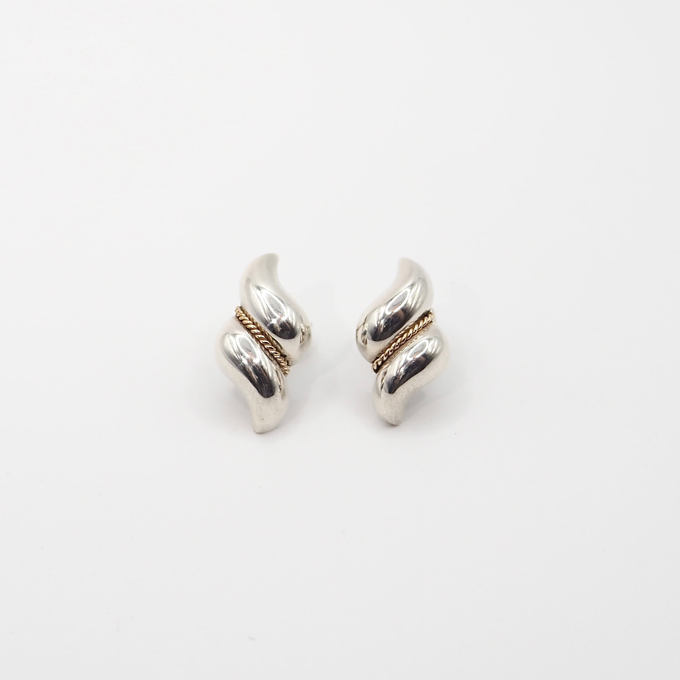 Tiffany&Co. ツイストロープ コンビピアス シルバー925 K18