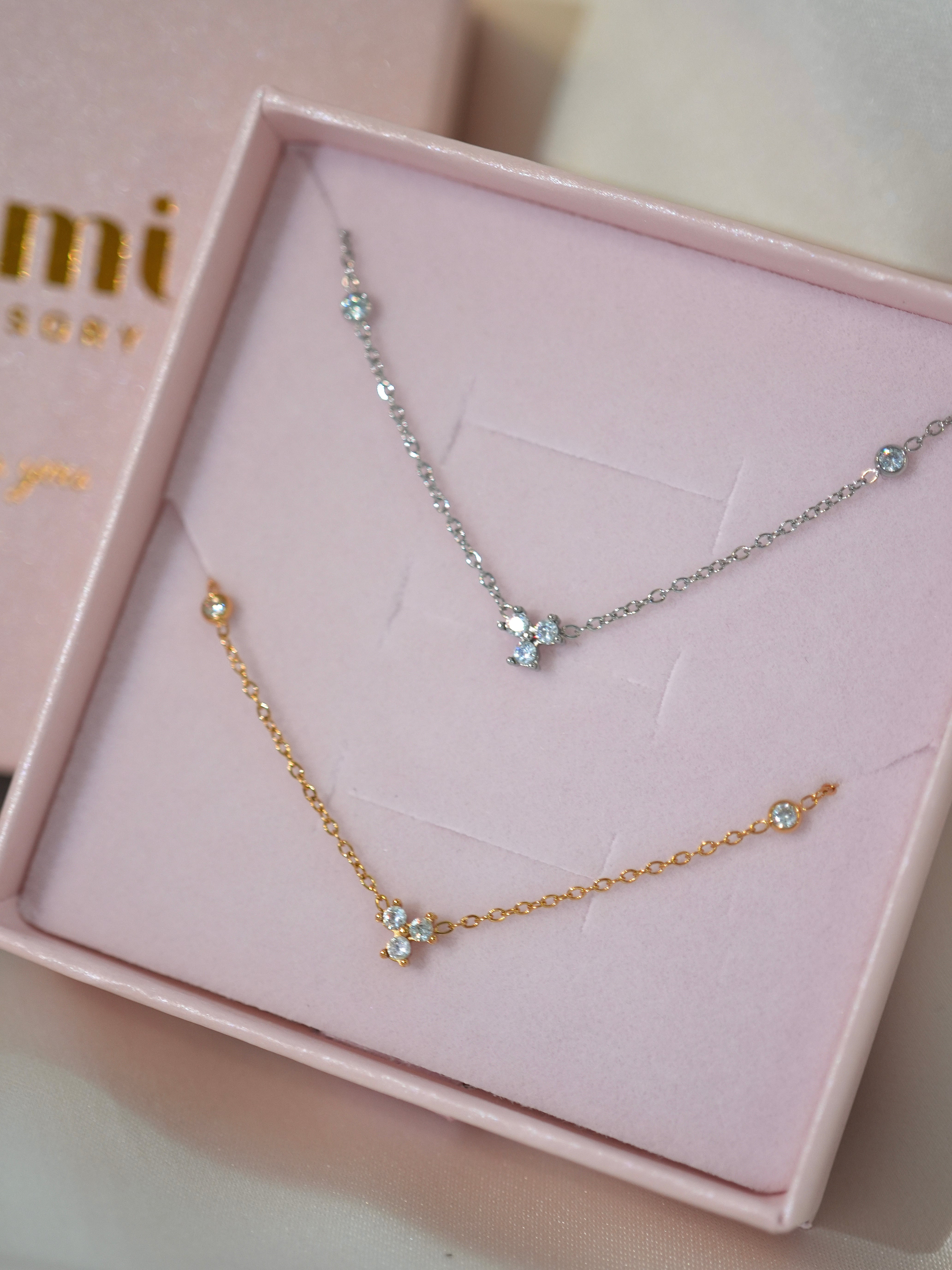 fifth mini dia necklace | mimi accessory / 錆びにくい高品質