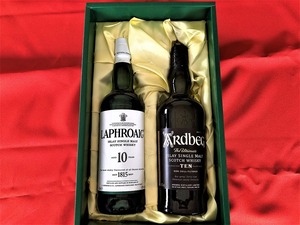 アイラモルト飲み比べ アードベッグ10年/ラフロイグ10年 専用ギフトボックスセット