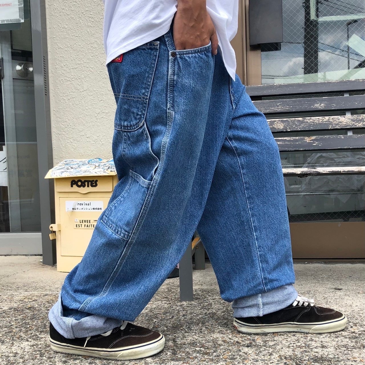 ディッキーズDICKIES 極太デニムパンツ ペインターパンツ ワークパンツ ...