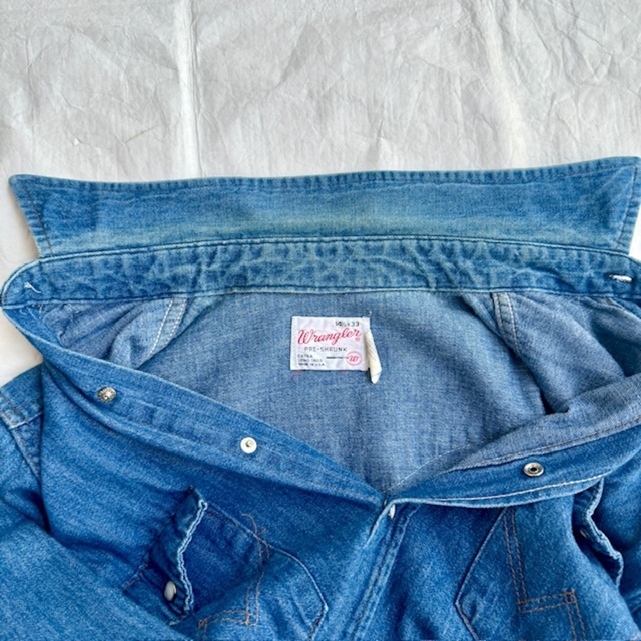 Wrangler 27MW ウエスタンシャツ USA製 70s 画像11