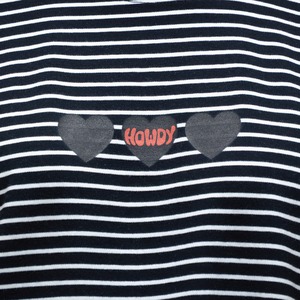HOWDY Border TEE [ホワイト×ブラック]