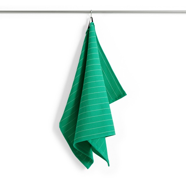 CANTEEN TEA TOWEL Emerald pinstripe［ HAY ］