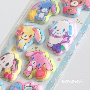 もちもちマシュマロシール　シュガーバニーズ/ブルー