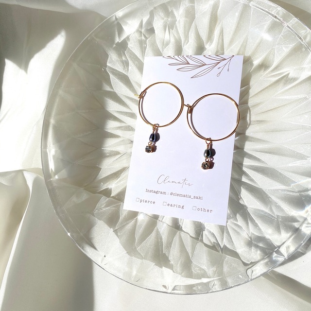 ◇F-1 華奢フープピアス