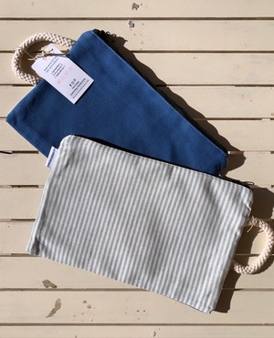 FEDE SAILOR Canvas Pochette Blu M