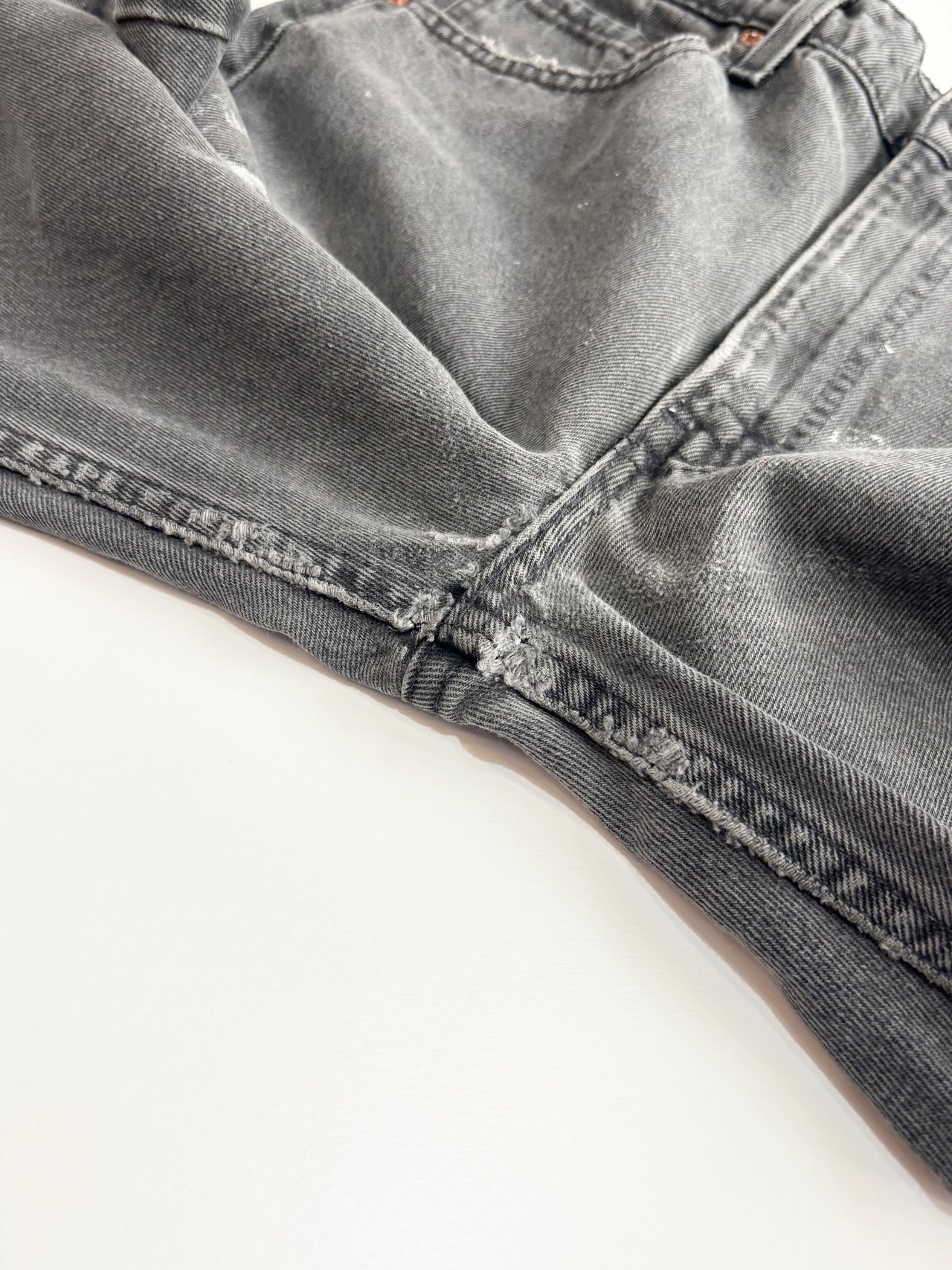 90s Levi’s 505 BLACK DENIM PANTS MADE IN USA Size W34L32→W32.5L31
