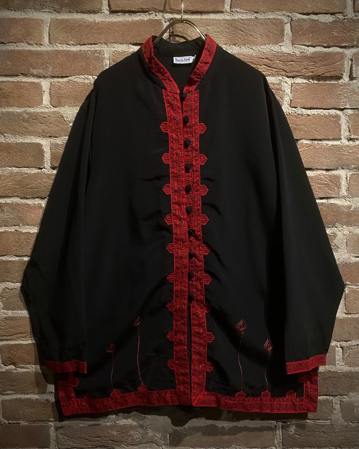 【Caka act3】Art Embroidery Vintage Loose China Shirt | Caka(カカ）下北沢古着屋 ...
