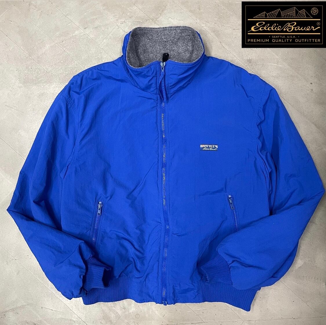 80s USA製 エディーバウアー ウォームアップジャケット ナイロンジャケット 80s Eddie Bauer ウォームアップジャケット USA エディーバウアー
