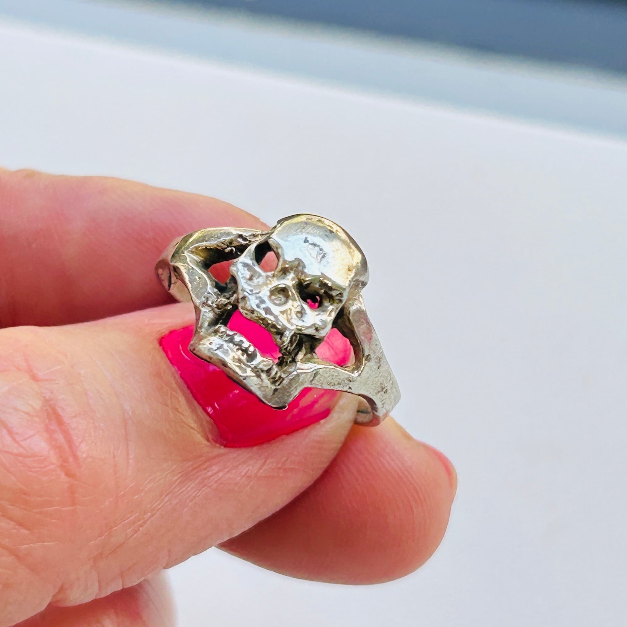 18号】シルバー925 スカルリング（18号） | Milo Antiques & Vintage