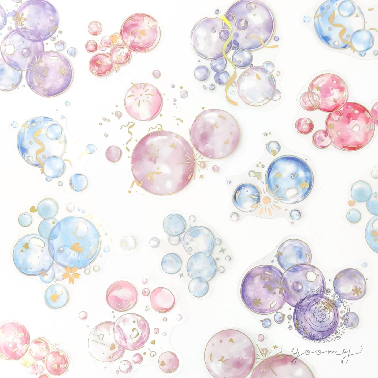 【再入荷】バブルシール MIXカラー <S1071>