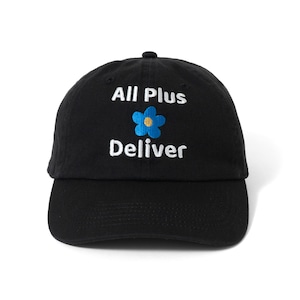 APD FLOWER LOGO CAP / BLACK
