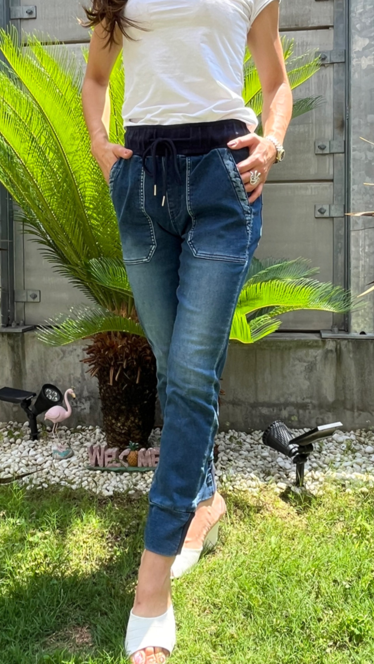 インディマークINDIMARK　配色ジョグパンツ