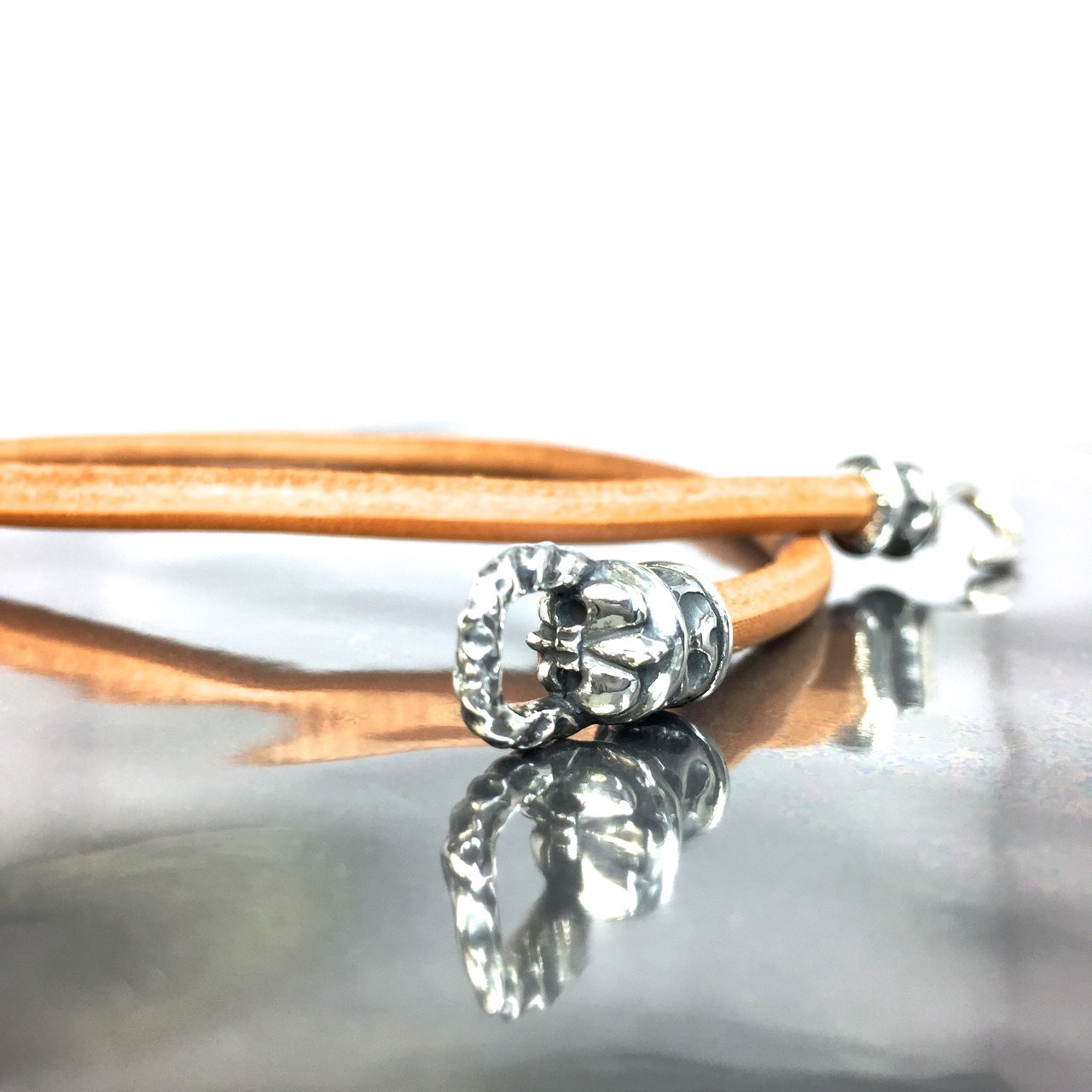 PIPE HOOK LEATHER BRACELET / パイプフックレザーブレスレット