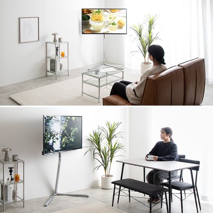 テレビスタンド 左右首振り 32v-65v対応 | FIGARO