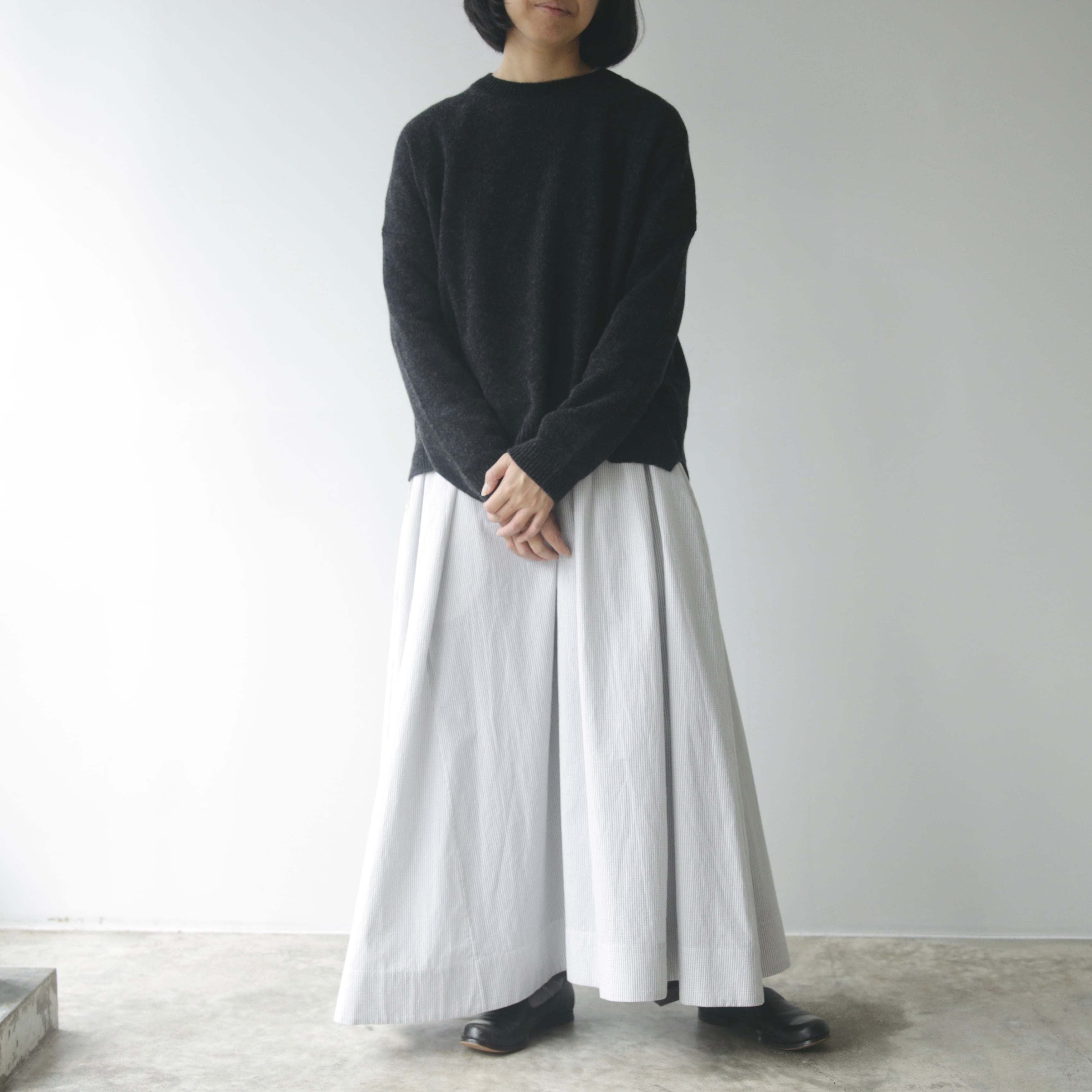 Yoli チェックボートネックワンピース | Vie