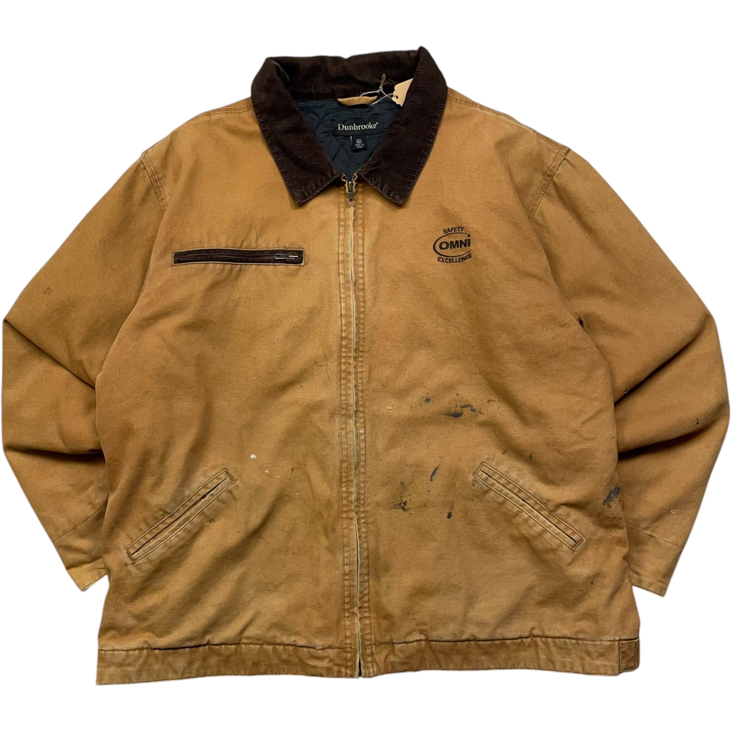 《XL》 Dunbrooke ダンブルック ダックジャケット 企業刺繍 ワンポイント 雰囲気 ブラウン no.5224