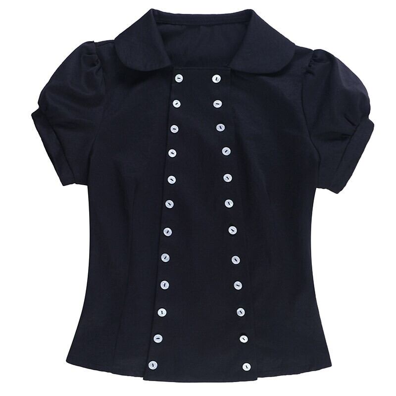 Double button blouse r0207