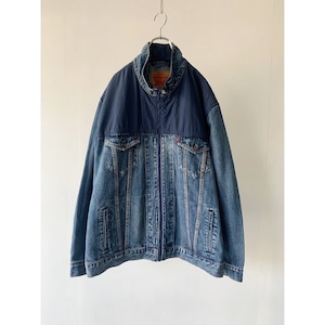 -Levi's-  nylon switching denim jacket