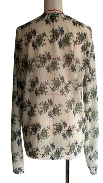 FUMIE TANAKA フミエタナカ 26SS シアー 長袖 トップス 26SS】FUMIE TANAKA フミエタナカ / sheer print longT / トップス