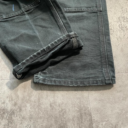 USA製 ブラック ダブルニー Carhartt B01BLK 29×30 詳細写真6