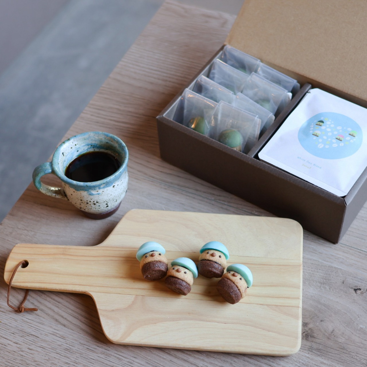 ミントちょこクッキー８個＆デカフェセット【ホワイトデー限定】