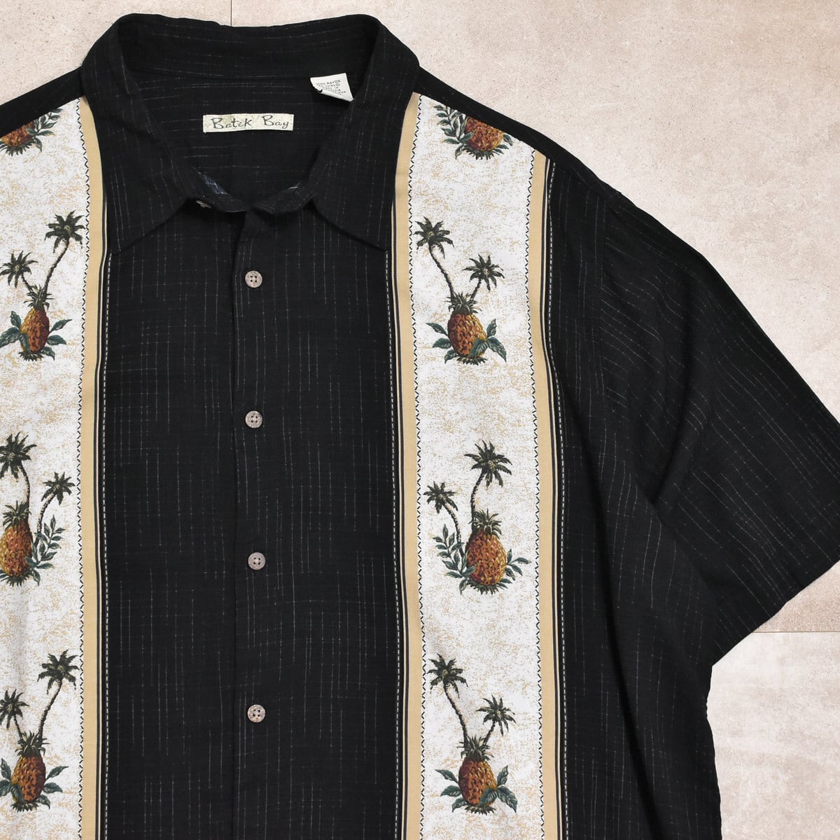 90s〜 Batik Bay バティックベイ パイン Rayon shirtPEACE✌︎2nd