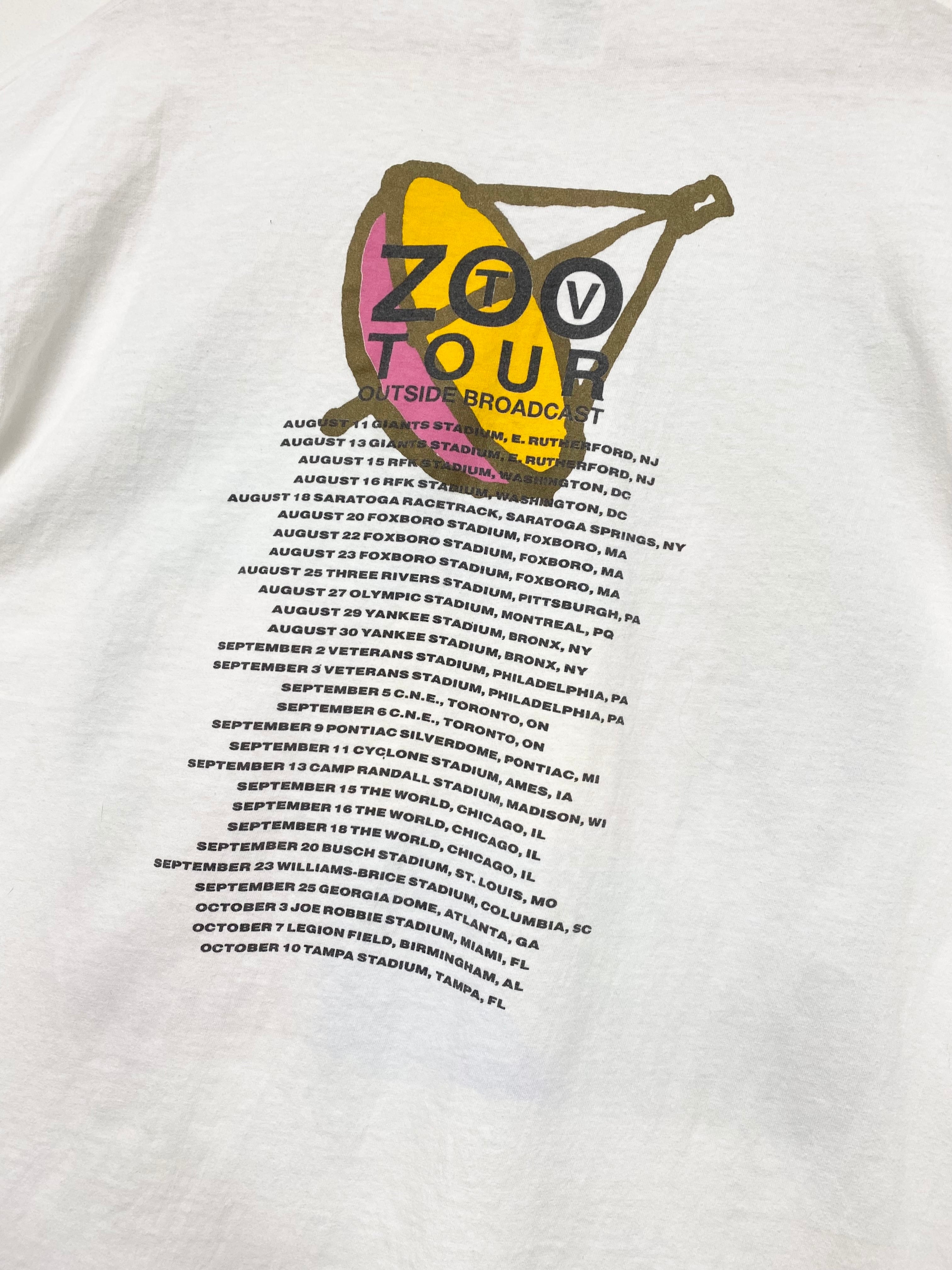【値下不可】セカオワ深瀬着用 U2 91 ZooTV Tour Tシャツ XL U2 Zoo TV Tour T-Shirt – Reware Vintage
